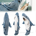 Shark blanket adult hoodie sleeping bag for home